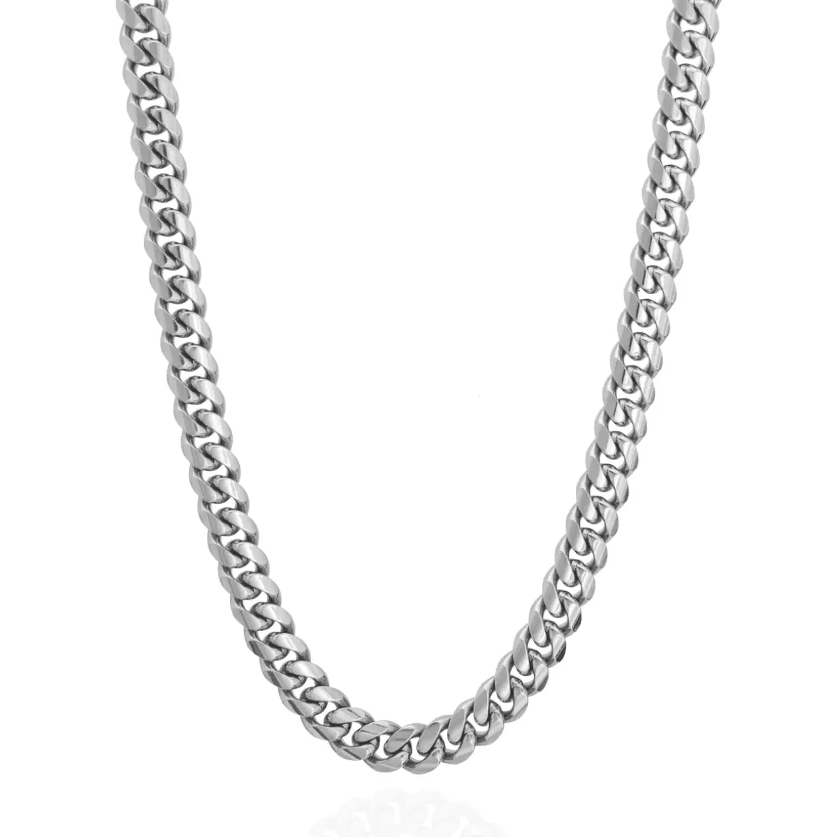 10MM CUBAN CHAIN - WHITE GOLD - Image 3