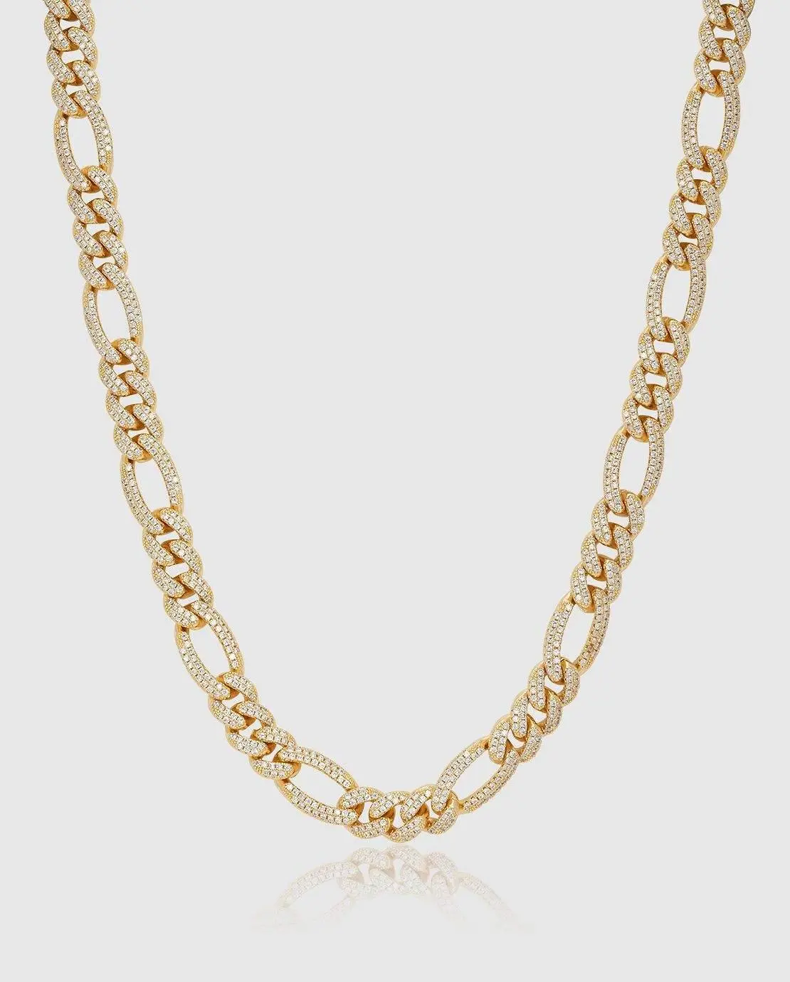 10mm Iced Figaro Chain - Image 3