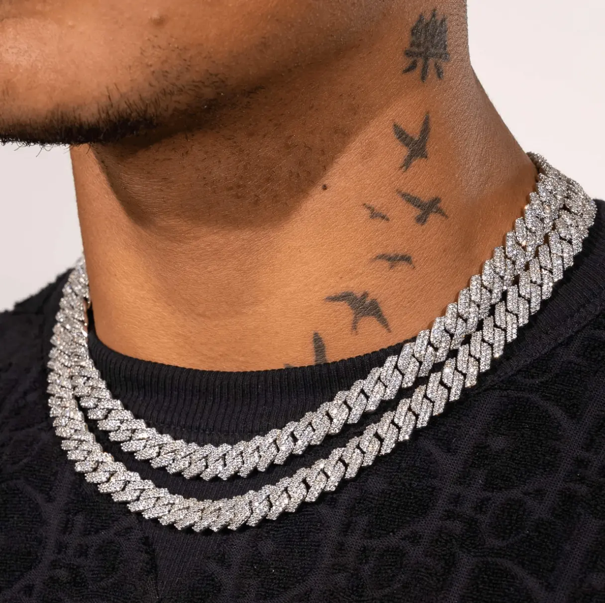 10MM ICED OUT CUBAN LINK CHAIN - Image 3