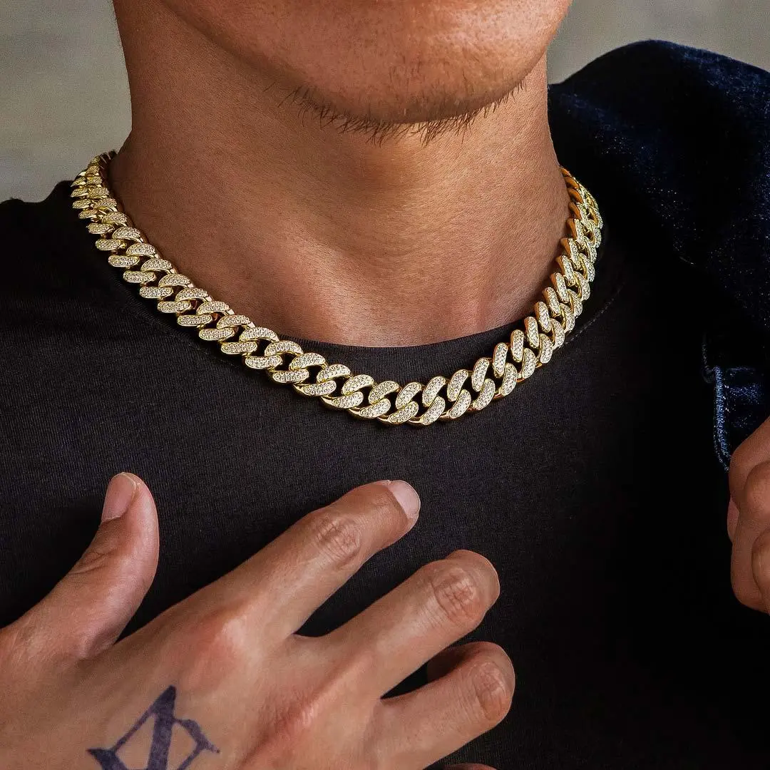 12mm Iced Out Cuban Link Necklace - Image 2
