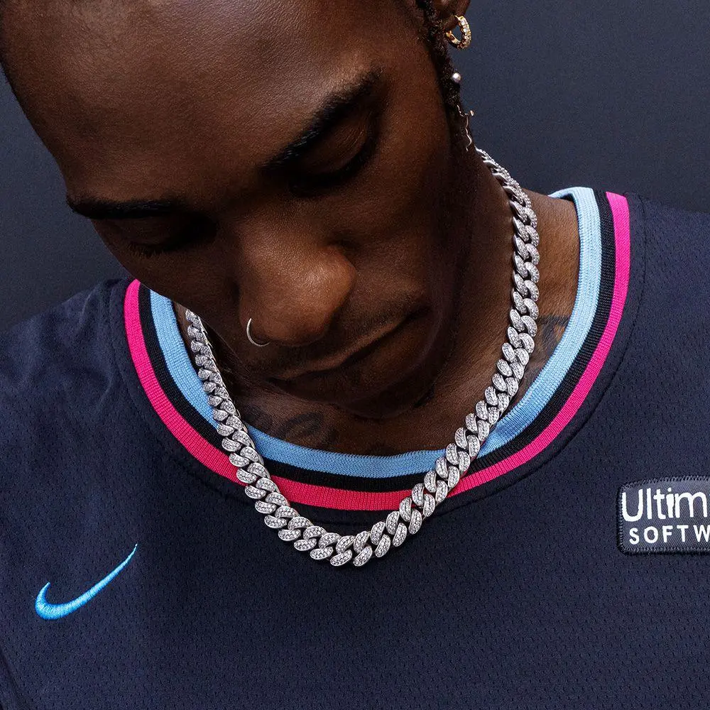 12mm Iced Out Cuban Link Necklace - Image 3