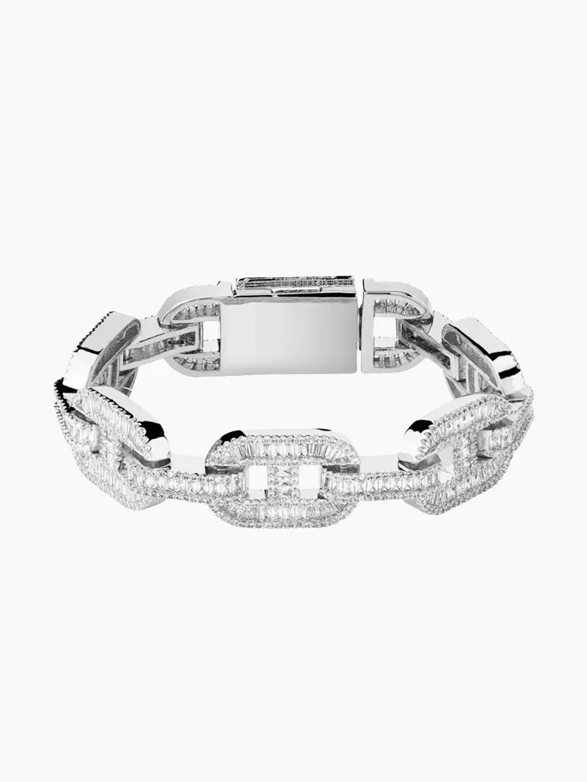 14mm Baguette Mariner Bracelet - Image 2