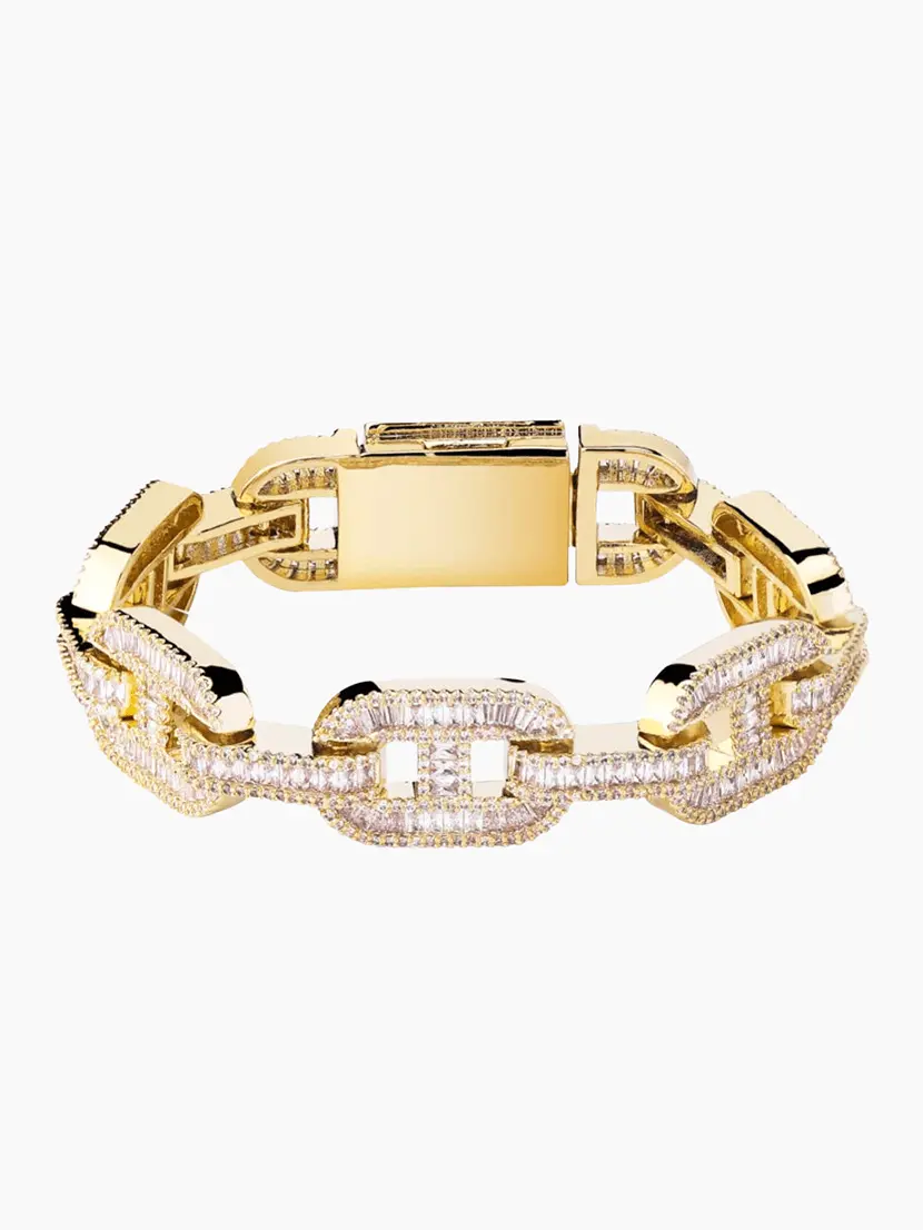 14mm Baguette Mariner Bracelet - Image 3