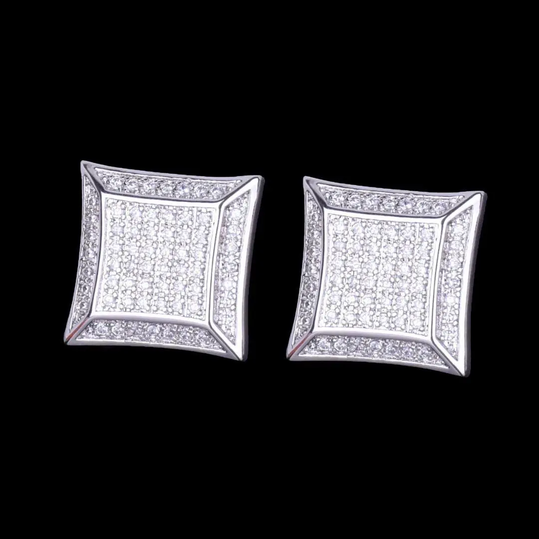 15MM Royale Iced Out Stud Earrings - Image 4