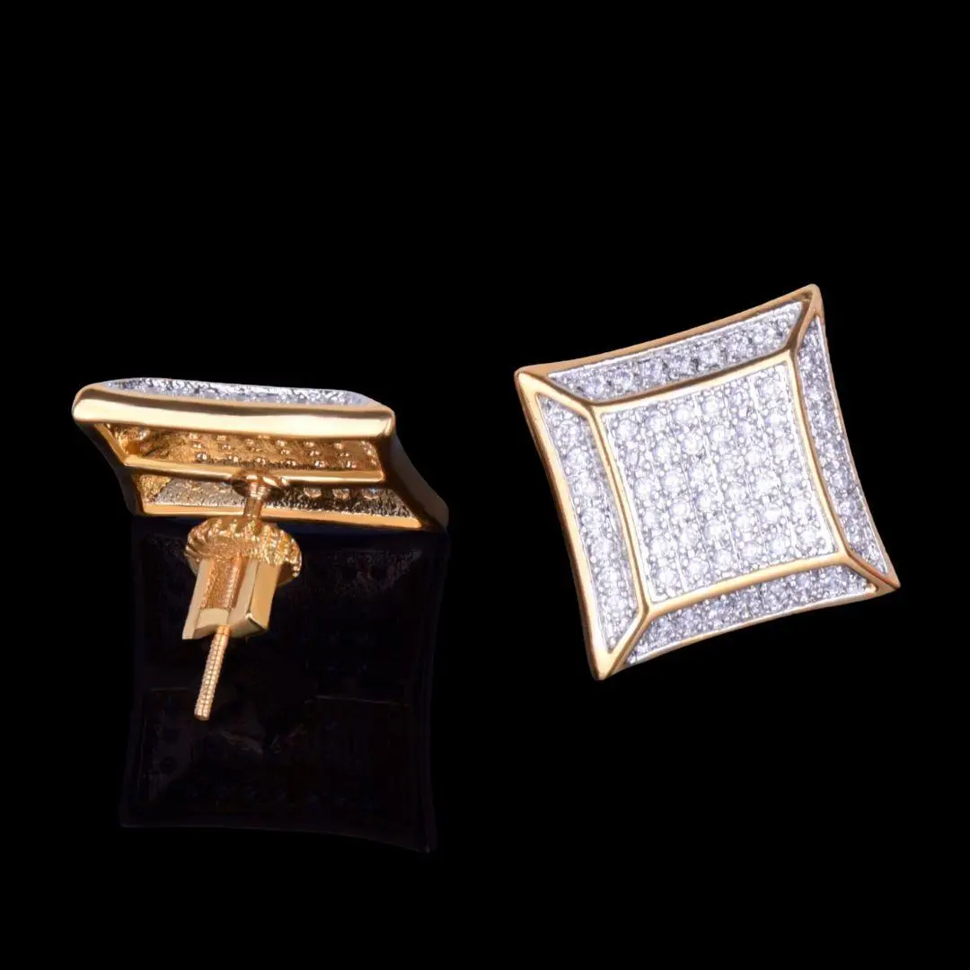 15MM Royale Iced Out Stud Earrings - Image 6