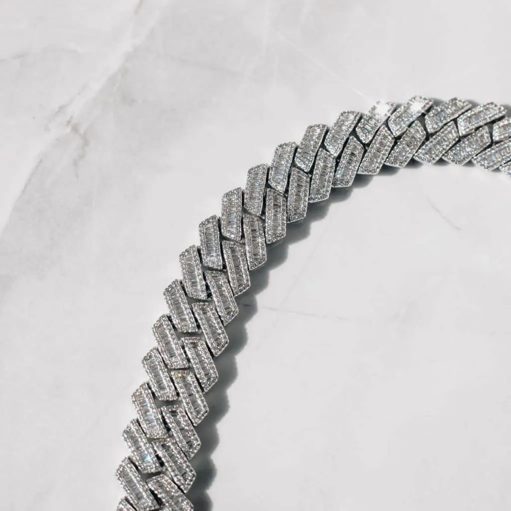 19mm Prong Baguette Cuban Chain - Image 12