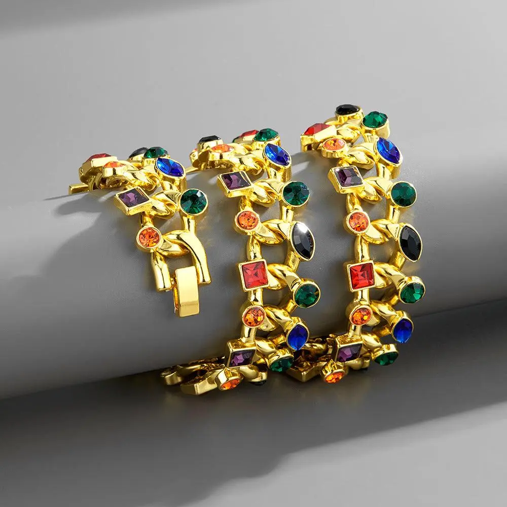 22MM GEMSTONE CUBAN CHAIN - Image 2
