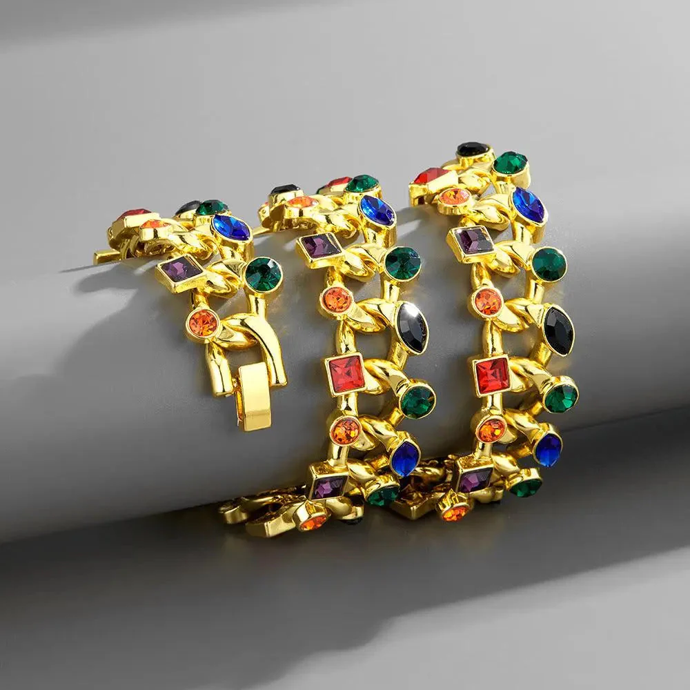 22MM GEMSTONE CUBAN CHAIN - Image 4