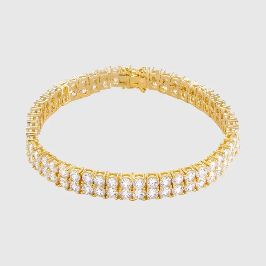 5mm Double-Row Tennis Bracelet - Image 4