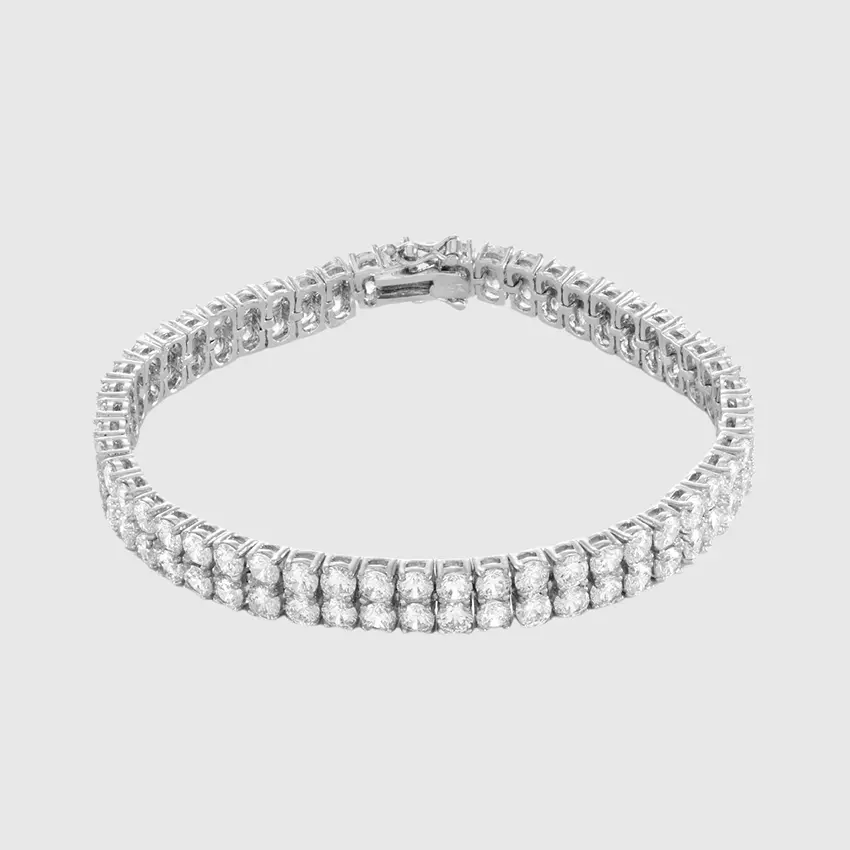 5mm Double-Row Tennis Bracelet - Image 5