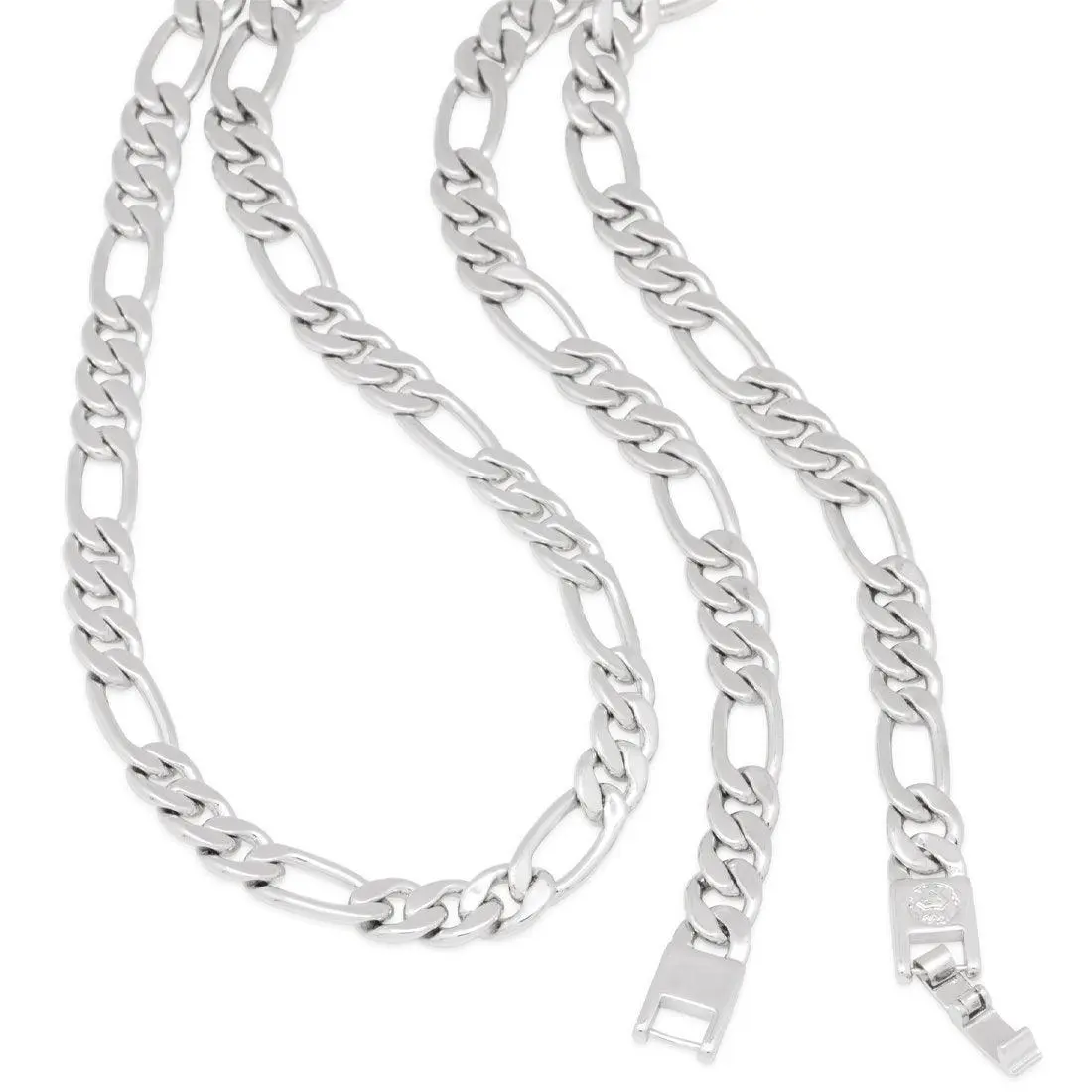 8mm Figaro Chain Choker Set - Image 7