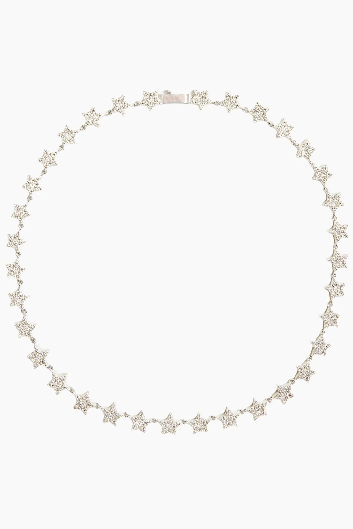 8MM ICED STAR CHAIN - WHITE GOLD - Image 3