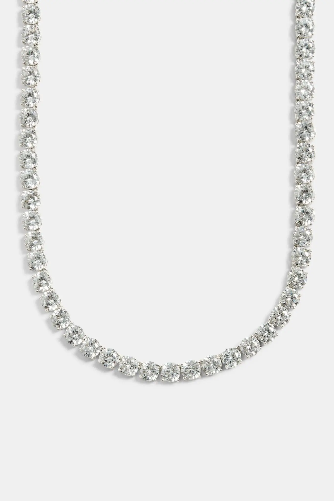 8mm Tennis Chain - White Gold - Image 2