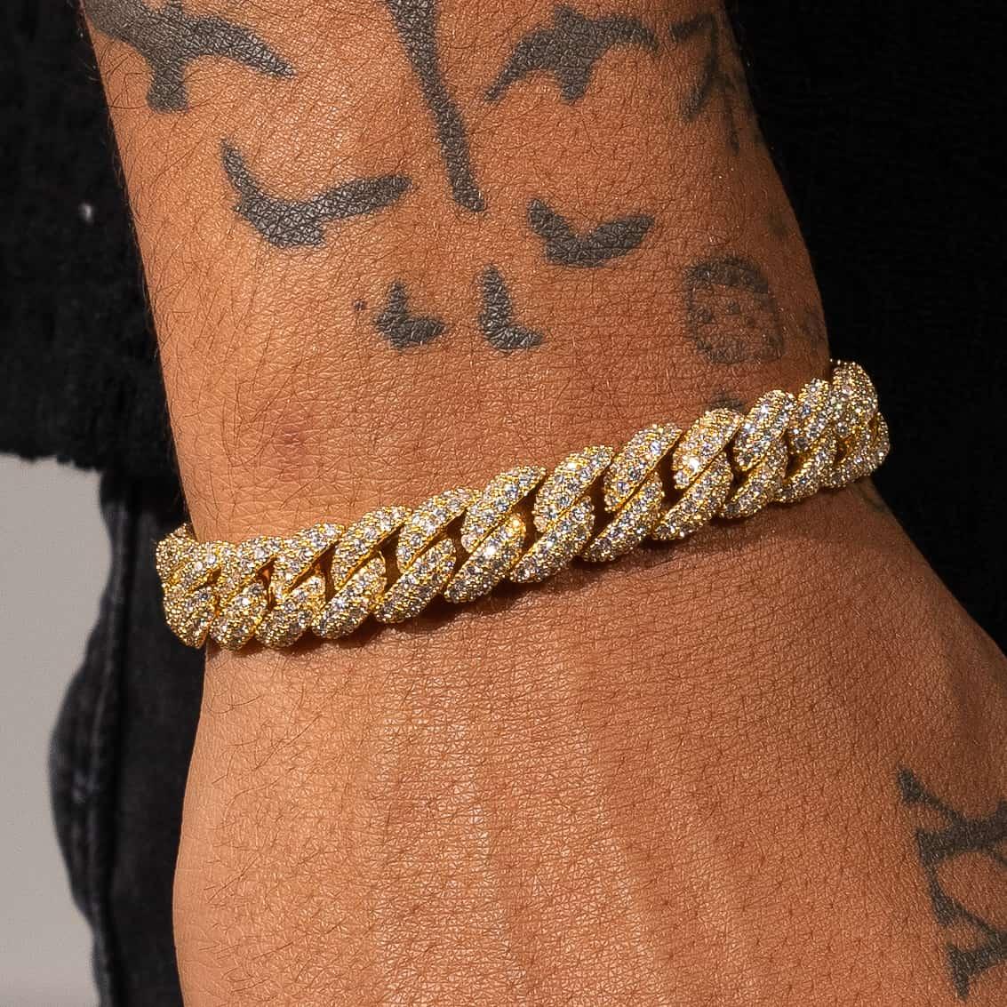 9mm Iced Cuban Link Bracelet - Image 5