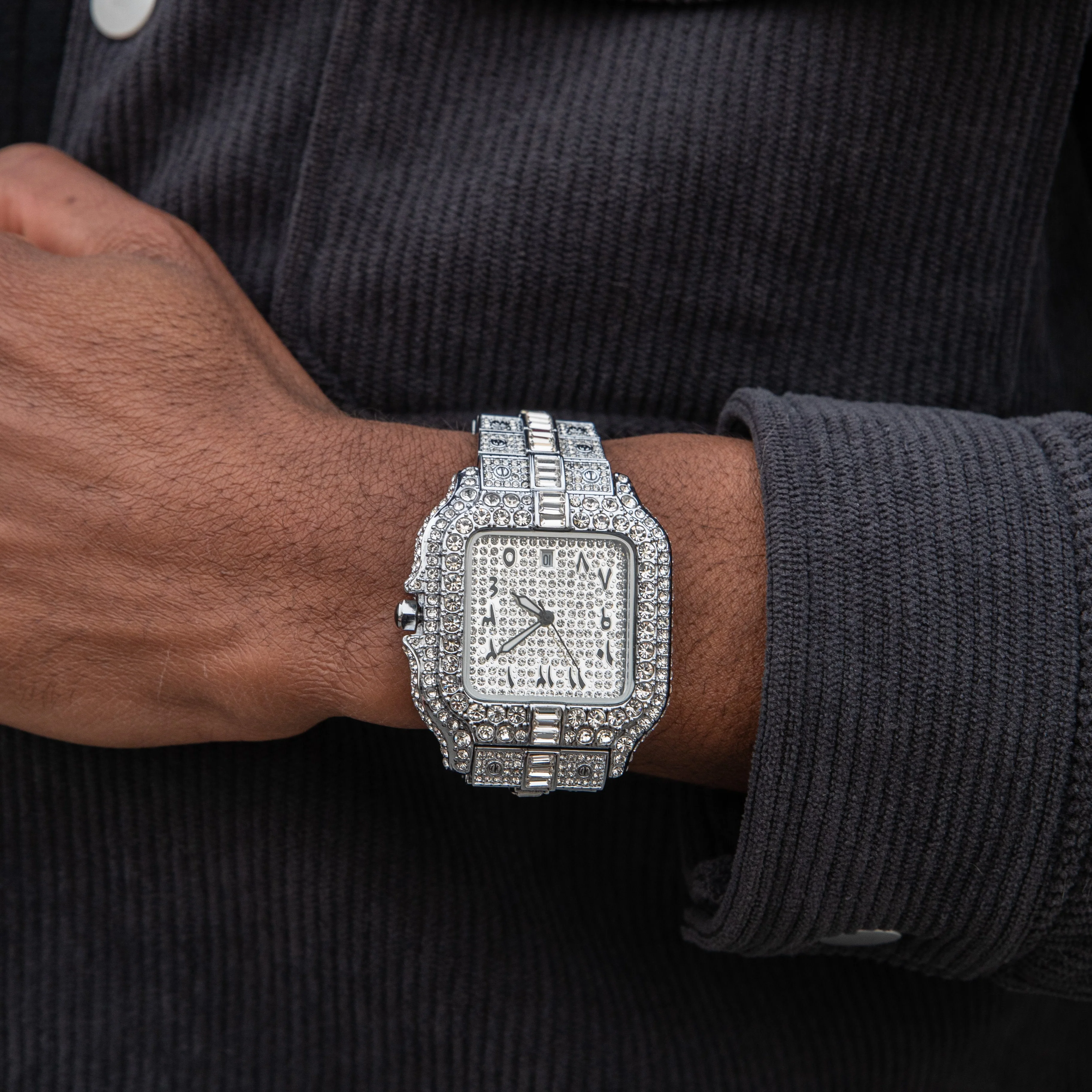 Arabic Iced Out Watch - Image 10