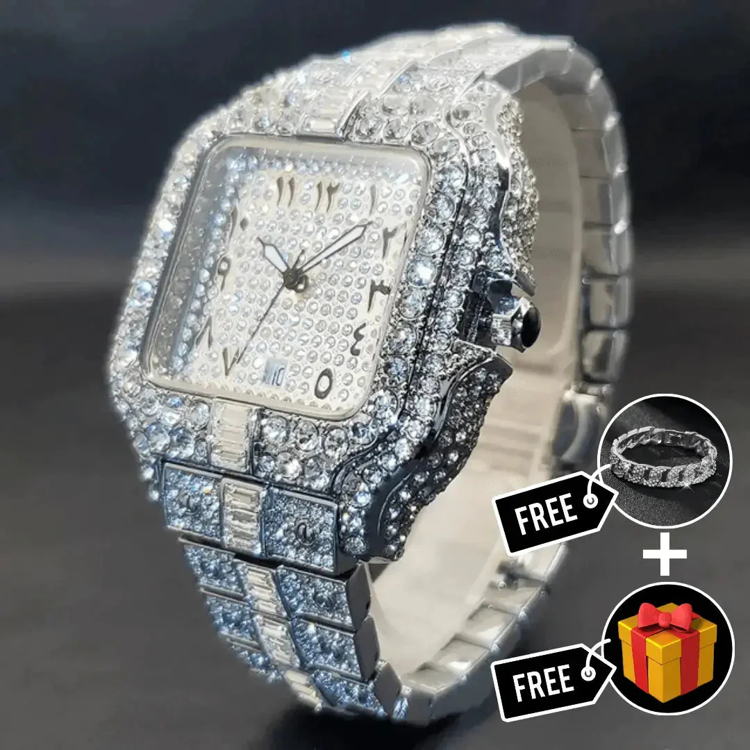 Arabic Iced Out Watch - Image 12