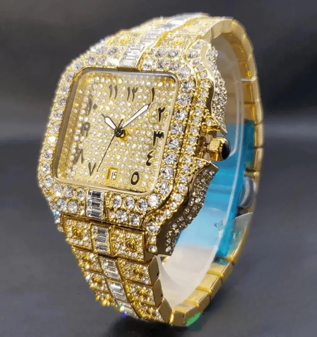 Arabic Iced Out Watch - Image 2