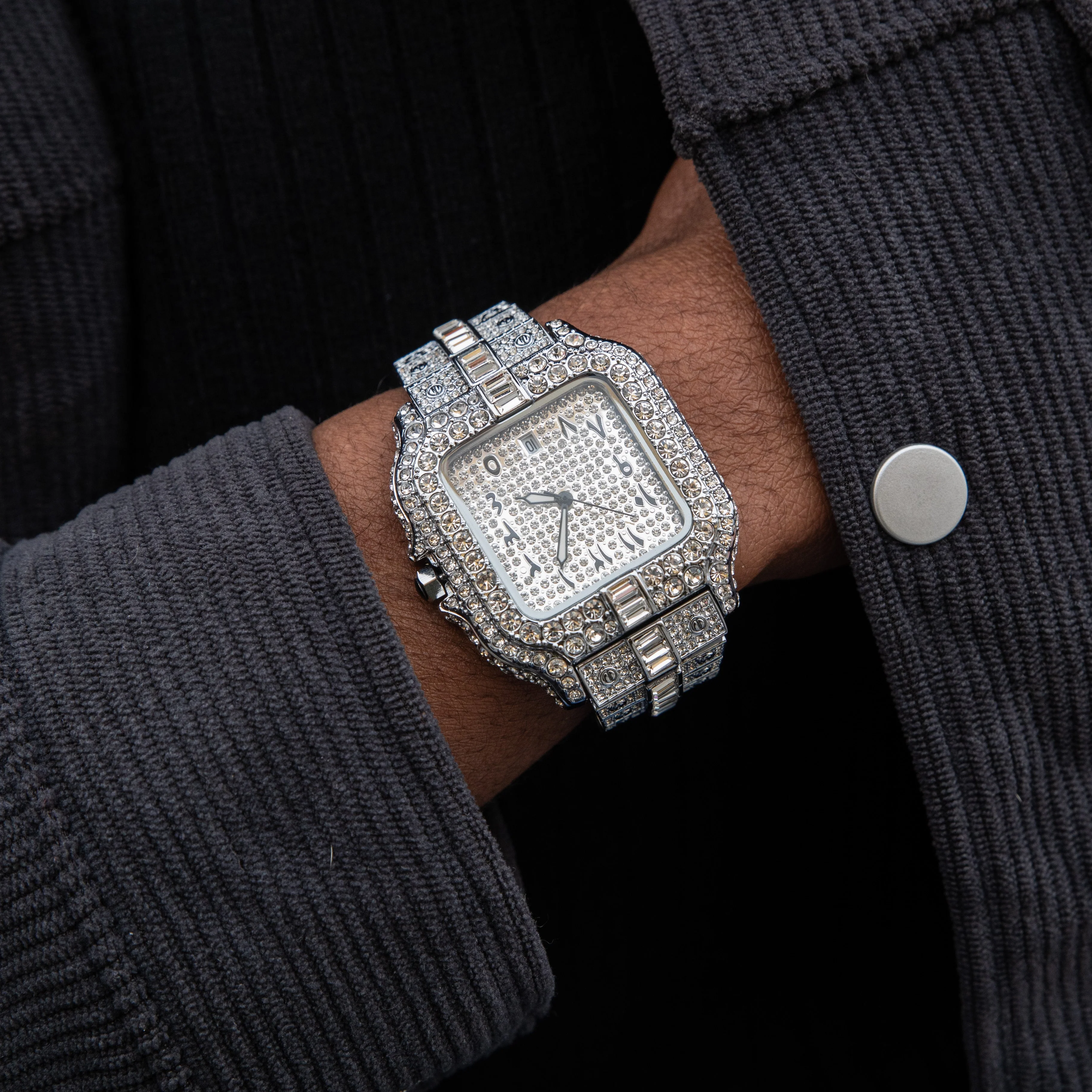 Arabic Iced Out Watch - Image 7
