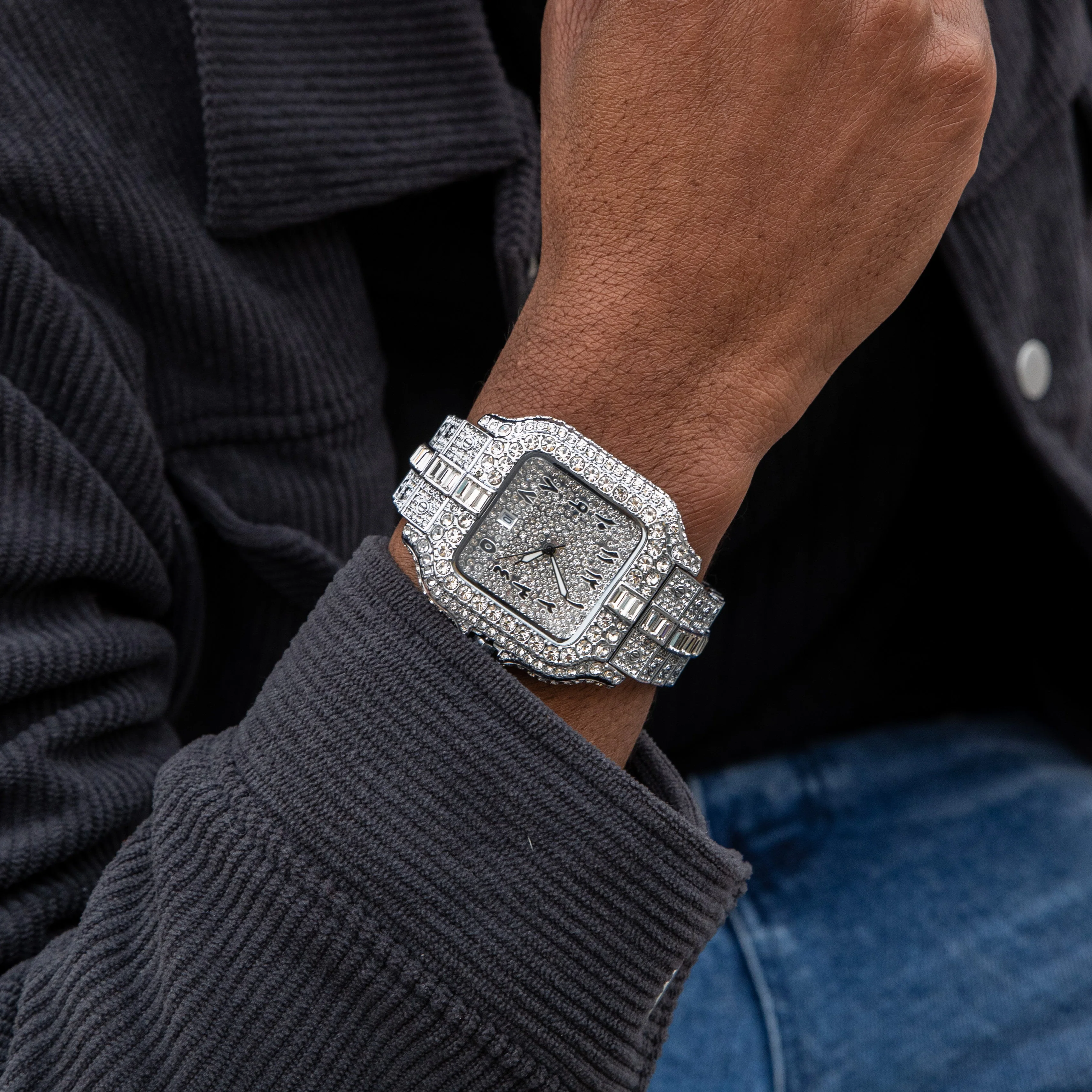 Arabic Iced Out Watch - Image 8
