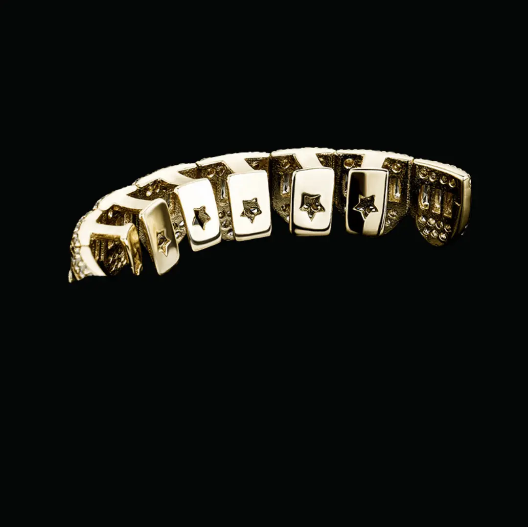 Baguette Paved Setting Iced Out Grillz - Image 7