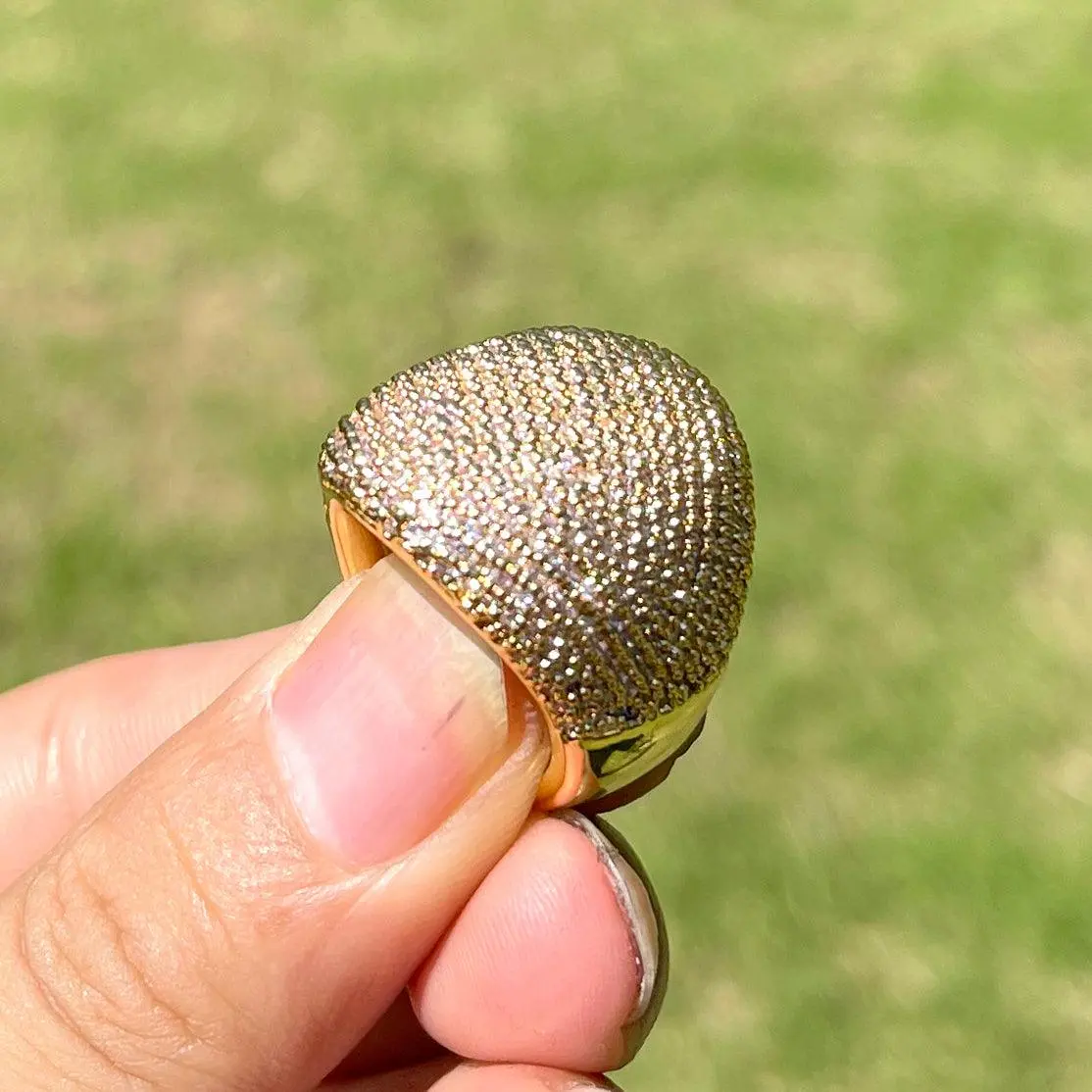 Bold Round Iced Out Ring - Image 3