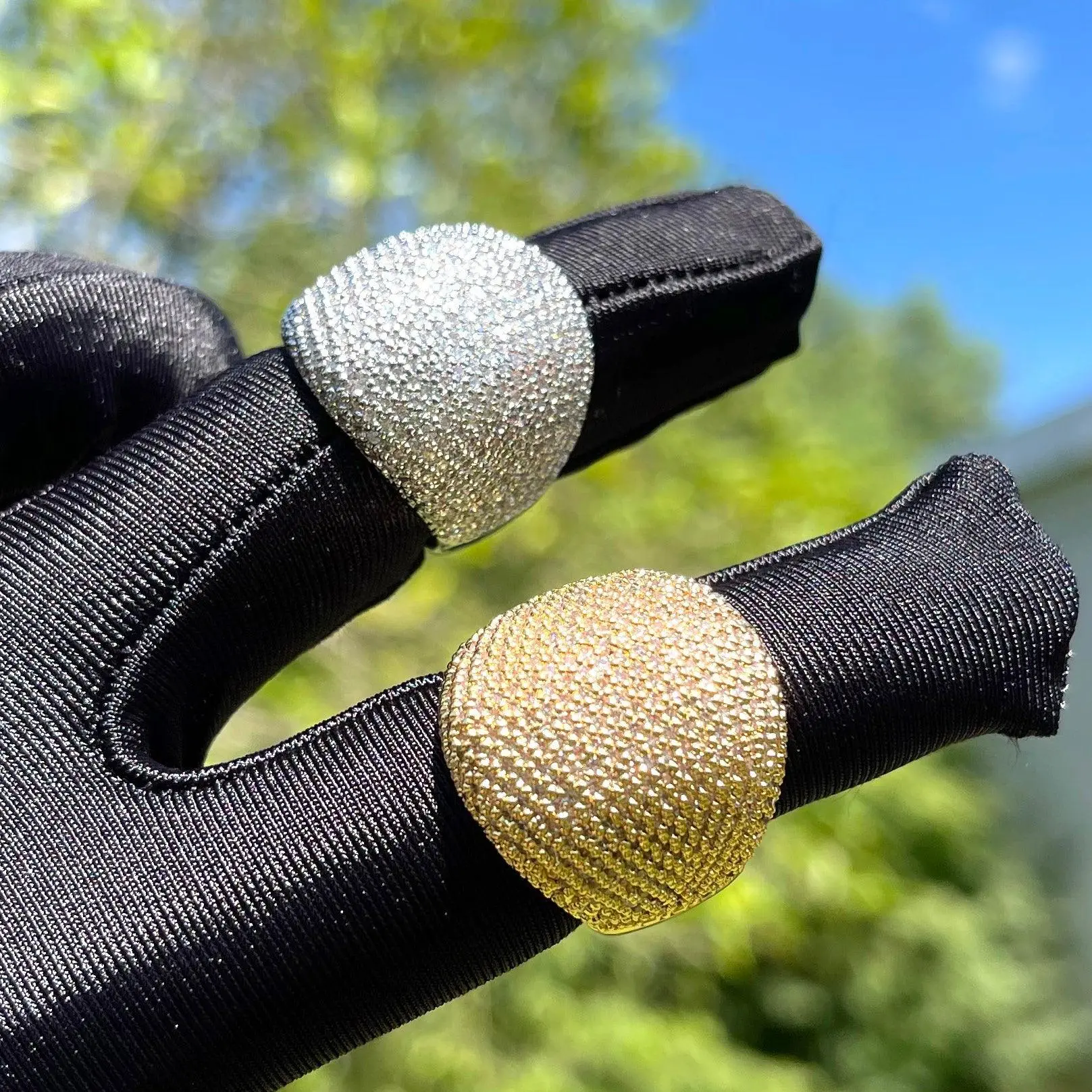 Bold Round Iced Out Ring - Image 8