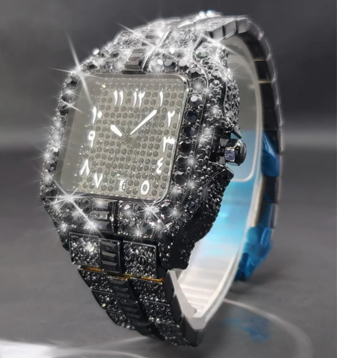 Arabic VVS Iced Out Watch - Image 3
