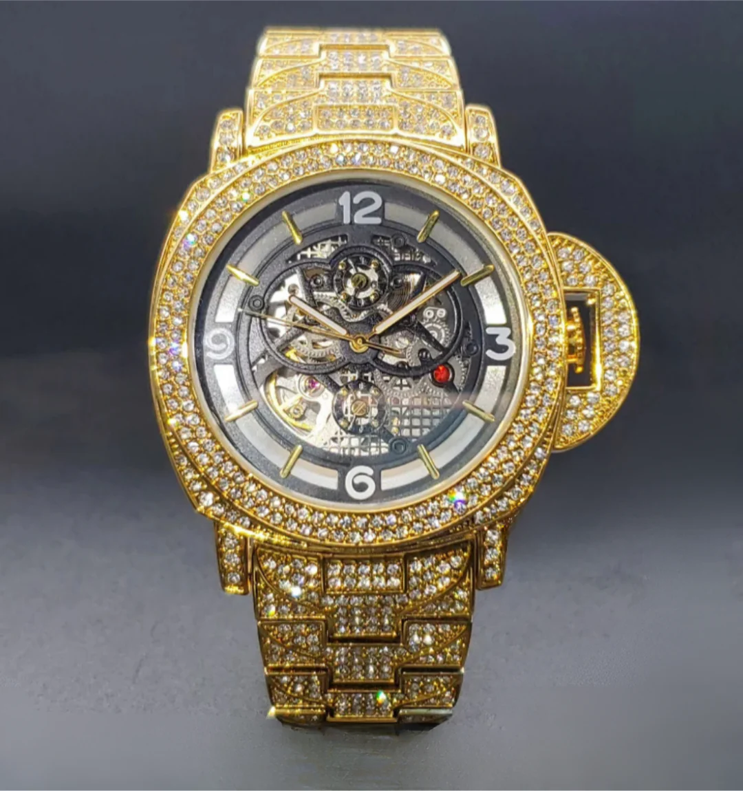 Chrysalis Skeleton Iced Out Watch - Image 3