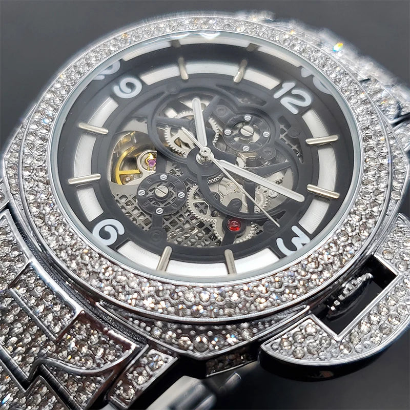 Chrysalis Skeleton Iced Out Watch - Image 6