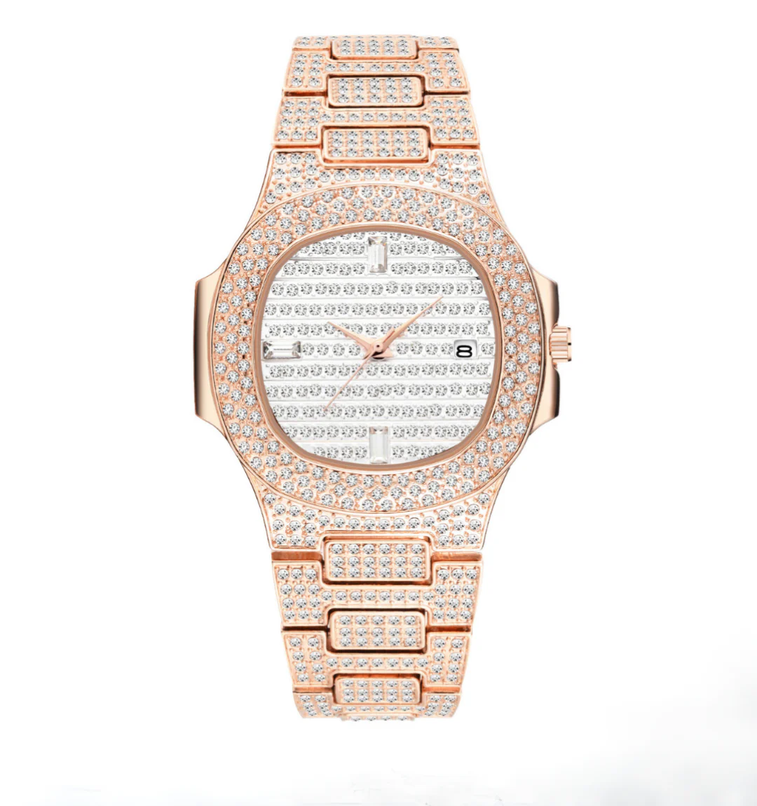 Citrine Iced Out Watch - Image 4