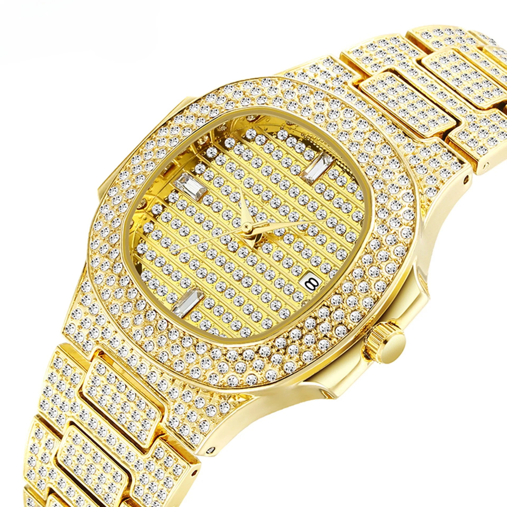 Citrine Iced Out Watch - Image 5