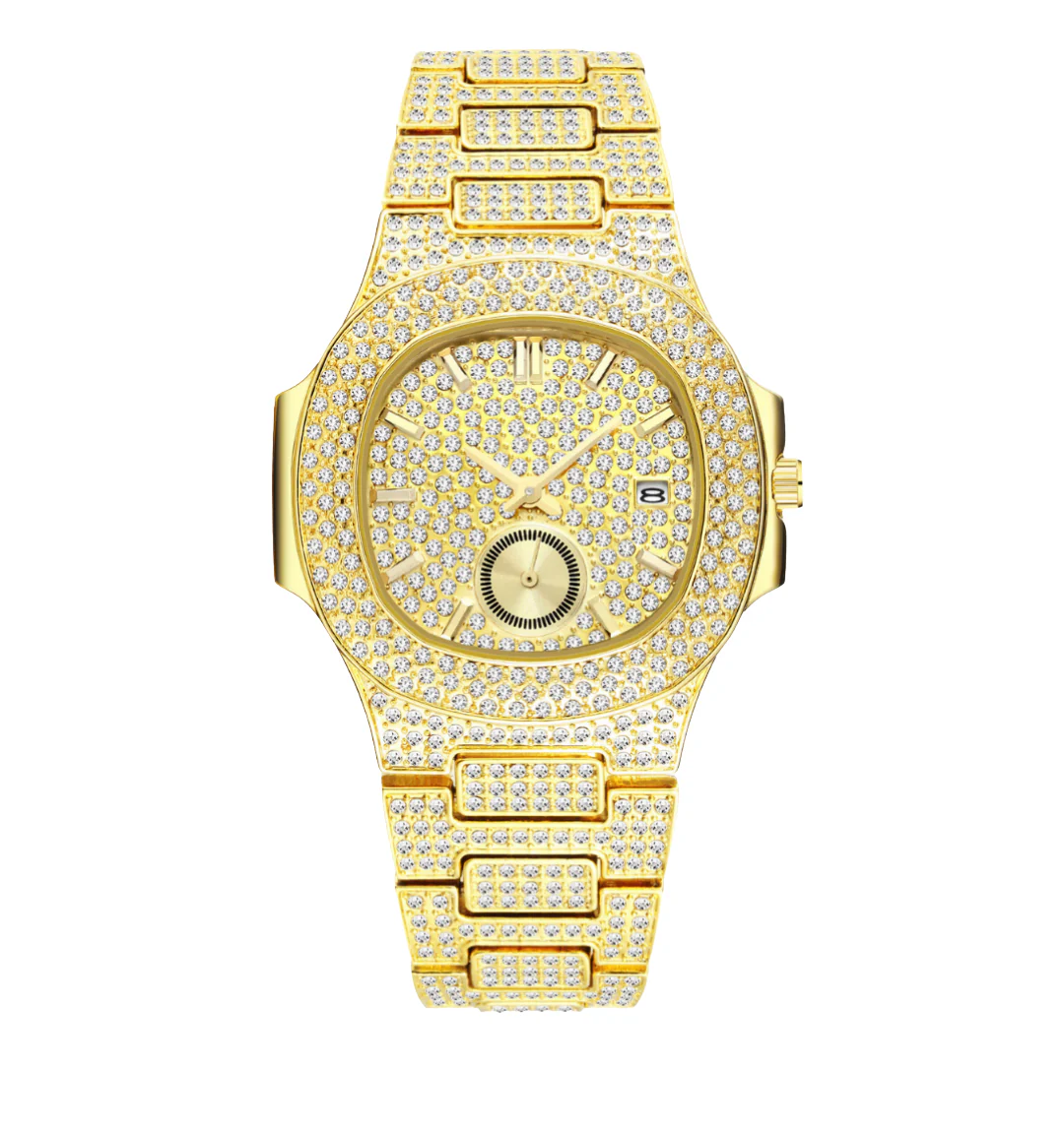 Citrine Iced Out Watch - Image 2
