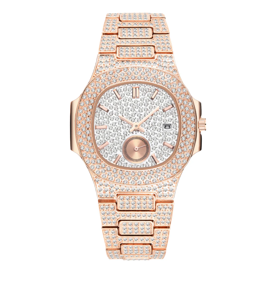Citrine Iced Out Watch - Image 3