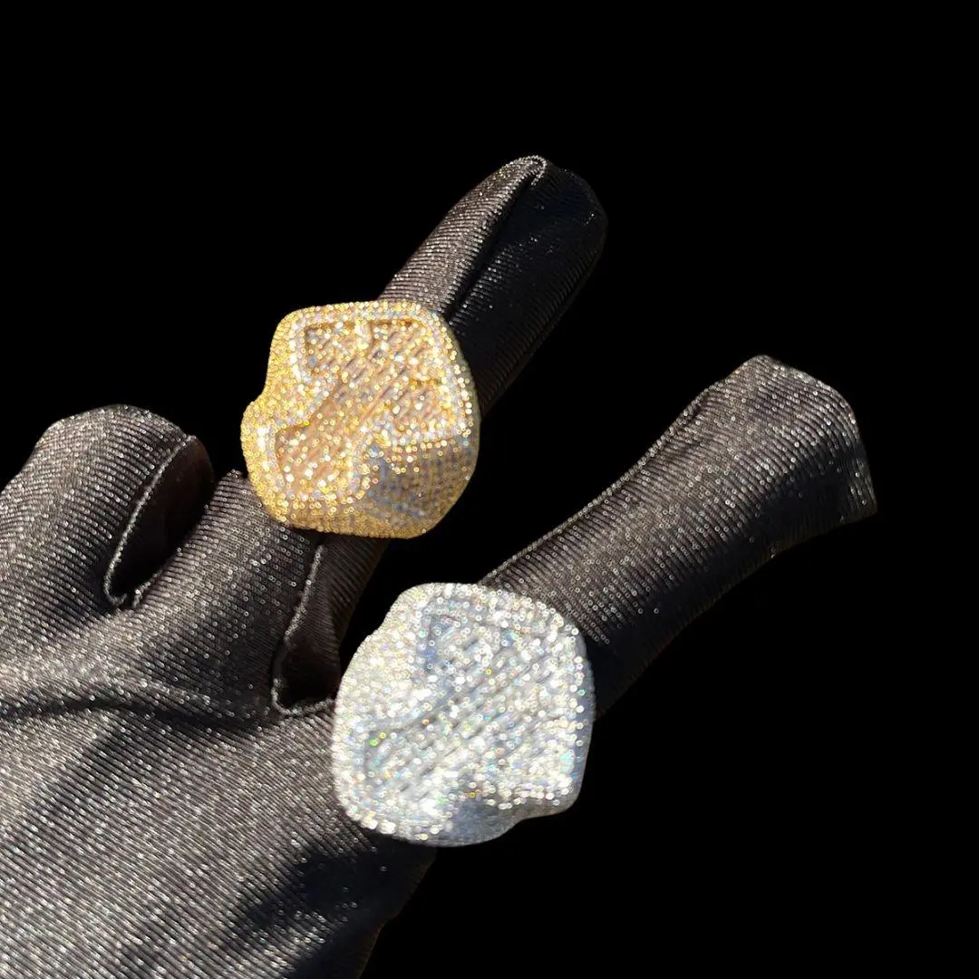 Cross Baguette Iced Out Ring - Image 7