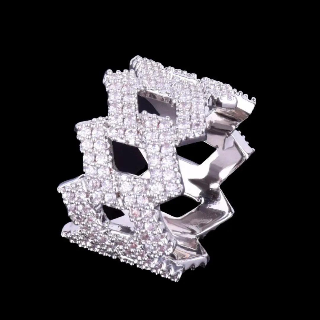 Crown Miami Cuban Link Iced Out Ring - Image 4
