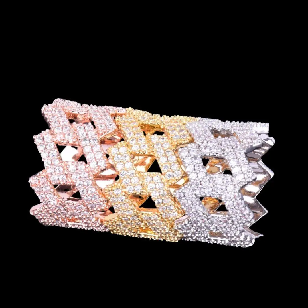 Crown Miami Cuban Link Iced Out Ring - Image 6