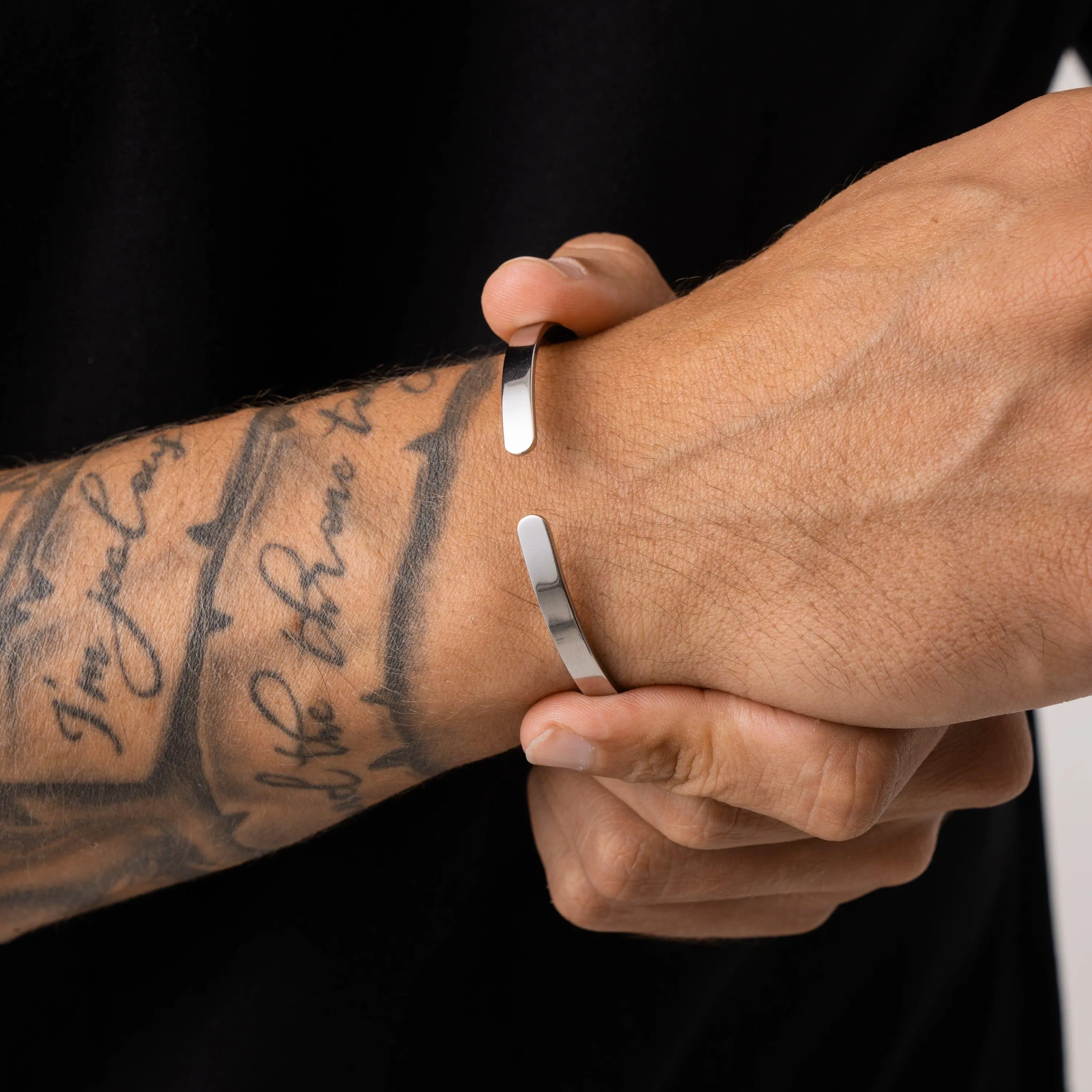Cuff Bracelet - White Gold - Image 2