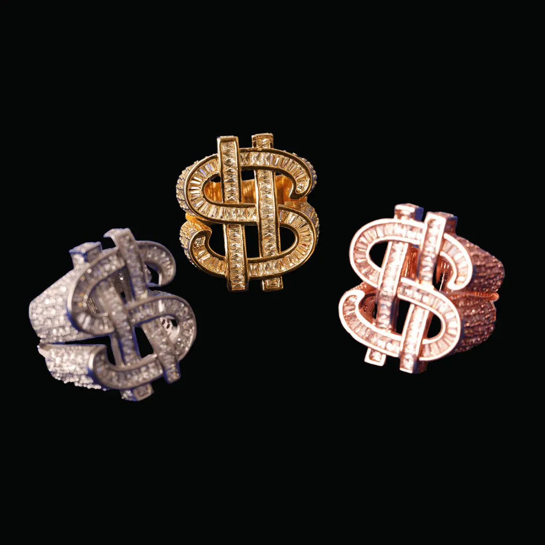Dollar Sign Iced Out Ring - Image 3