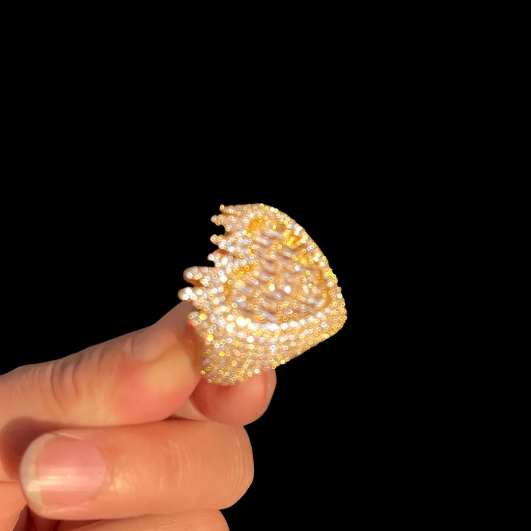 Flamy Heart Iced Out Ring - Image 3