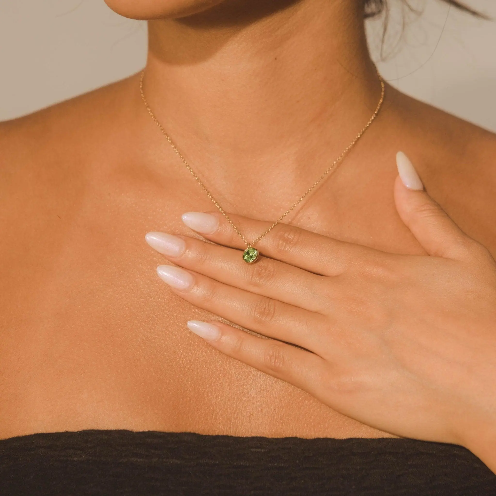 Gemstone Necklace - Peridot - Image 2