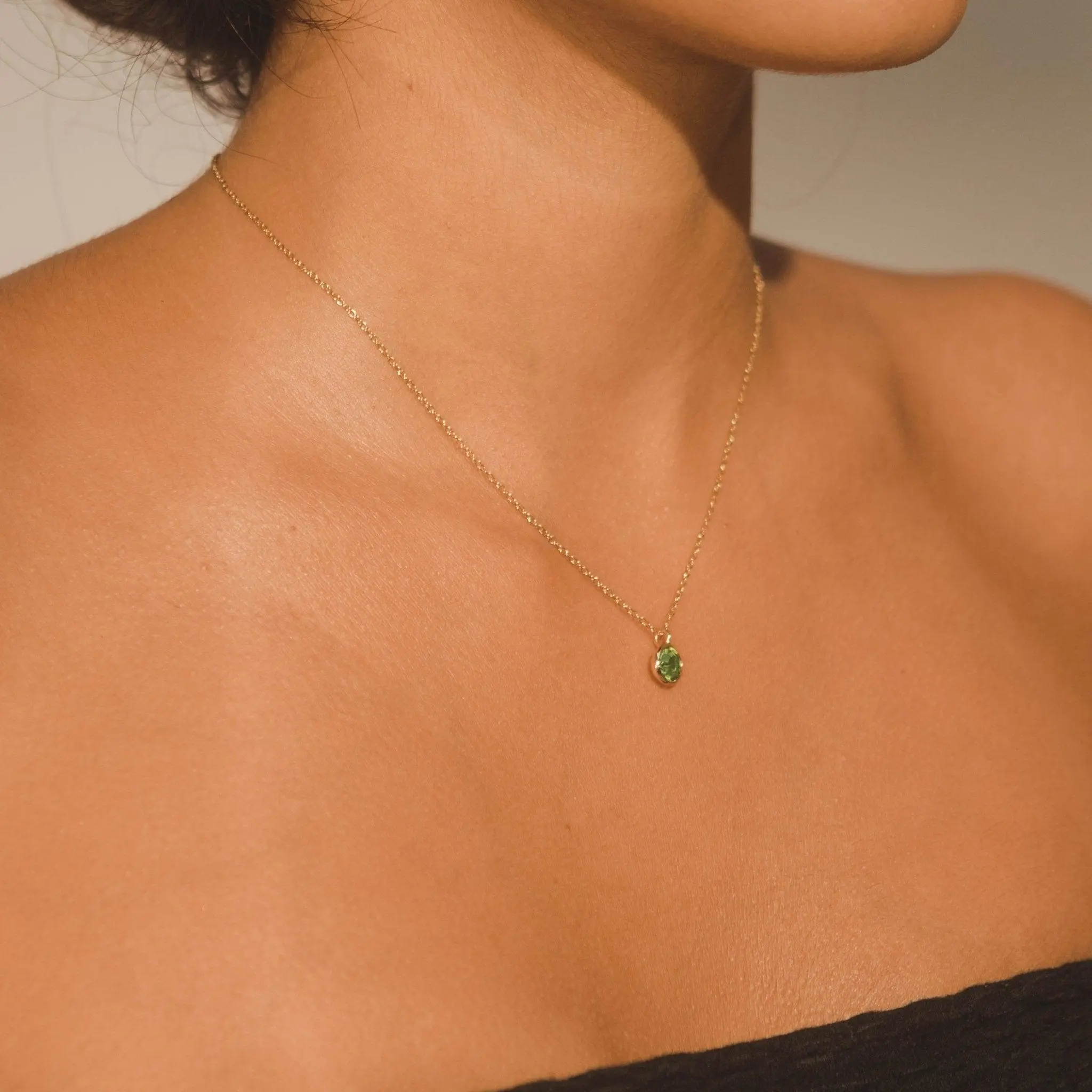 Gemstone Necklace - Peridot - Image 3