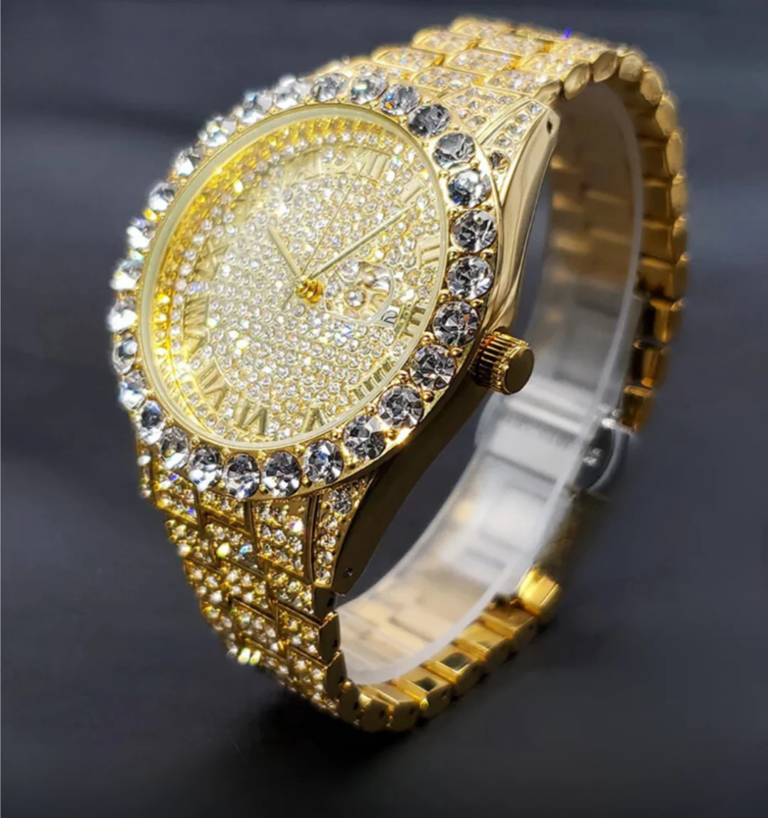 Khalil Classic Iced Out Watch - Image 2