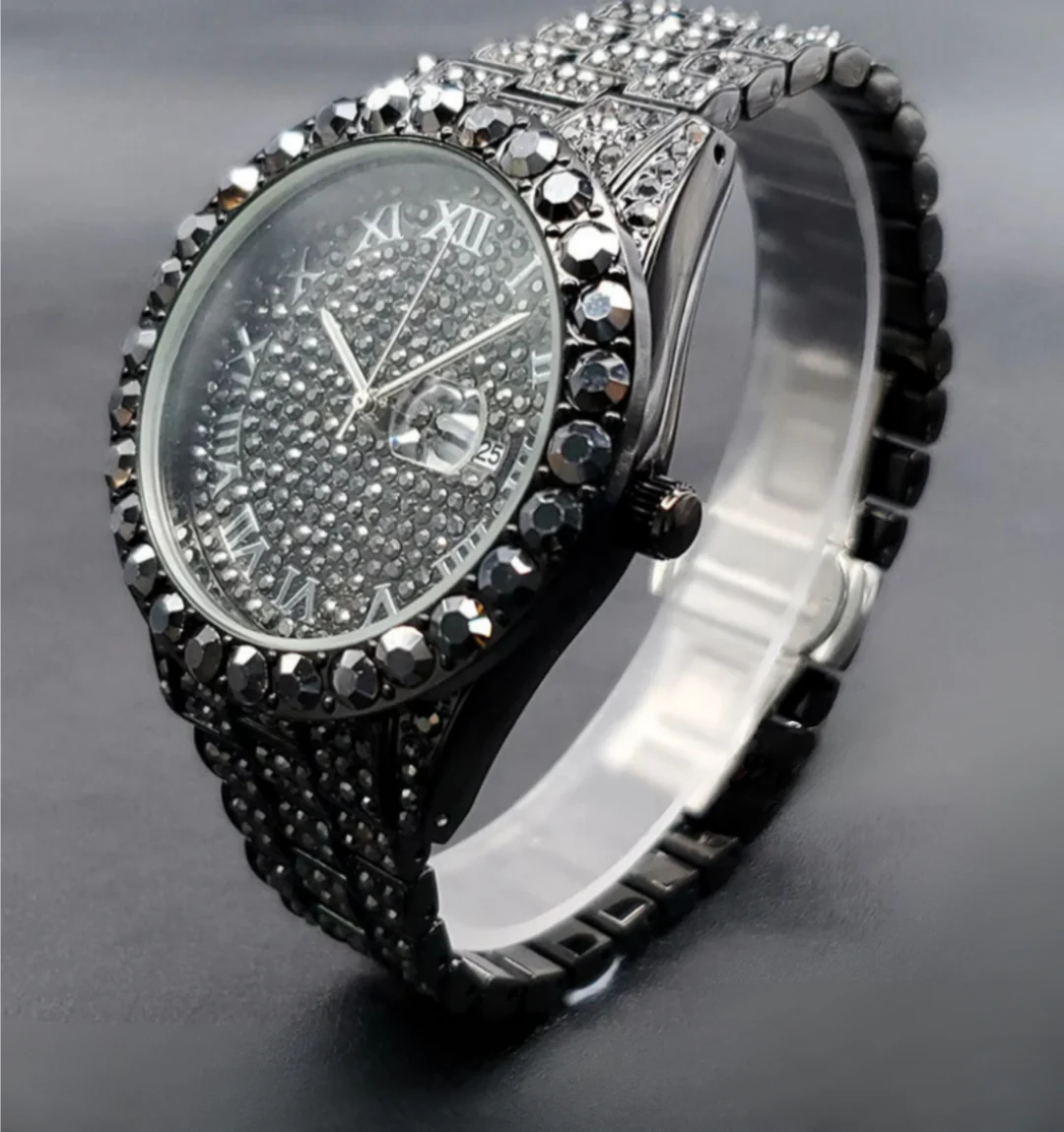 Khalil Classic Iced Out Watch - Image 4