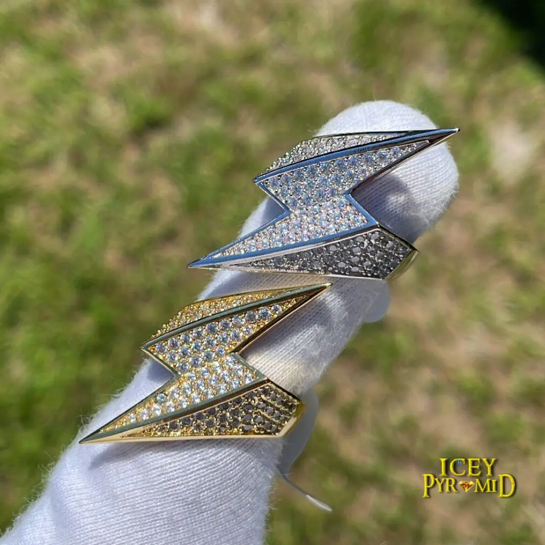 Lightning Sign Iced Out Ring - Image 8