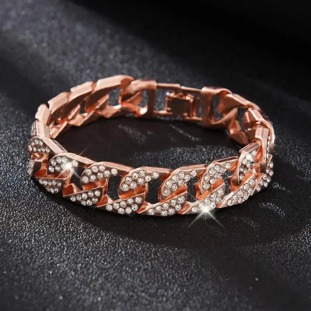 14MM Iced Out Cuban link Bracelet - Image 3