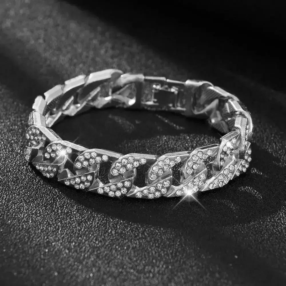 14MM Iced Out Cuban link Bracelet - Image 4