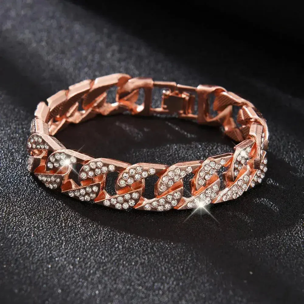 14MM Iced Out Cuban link Bracelet - Image 6