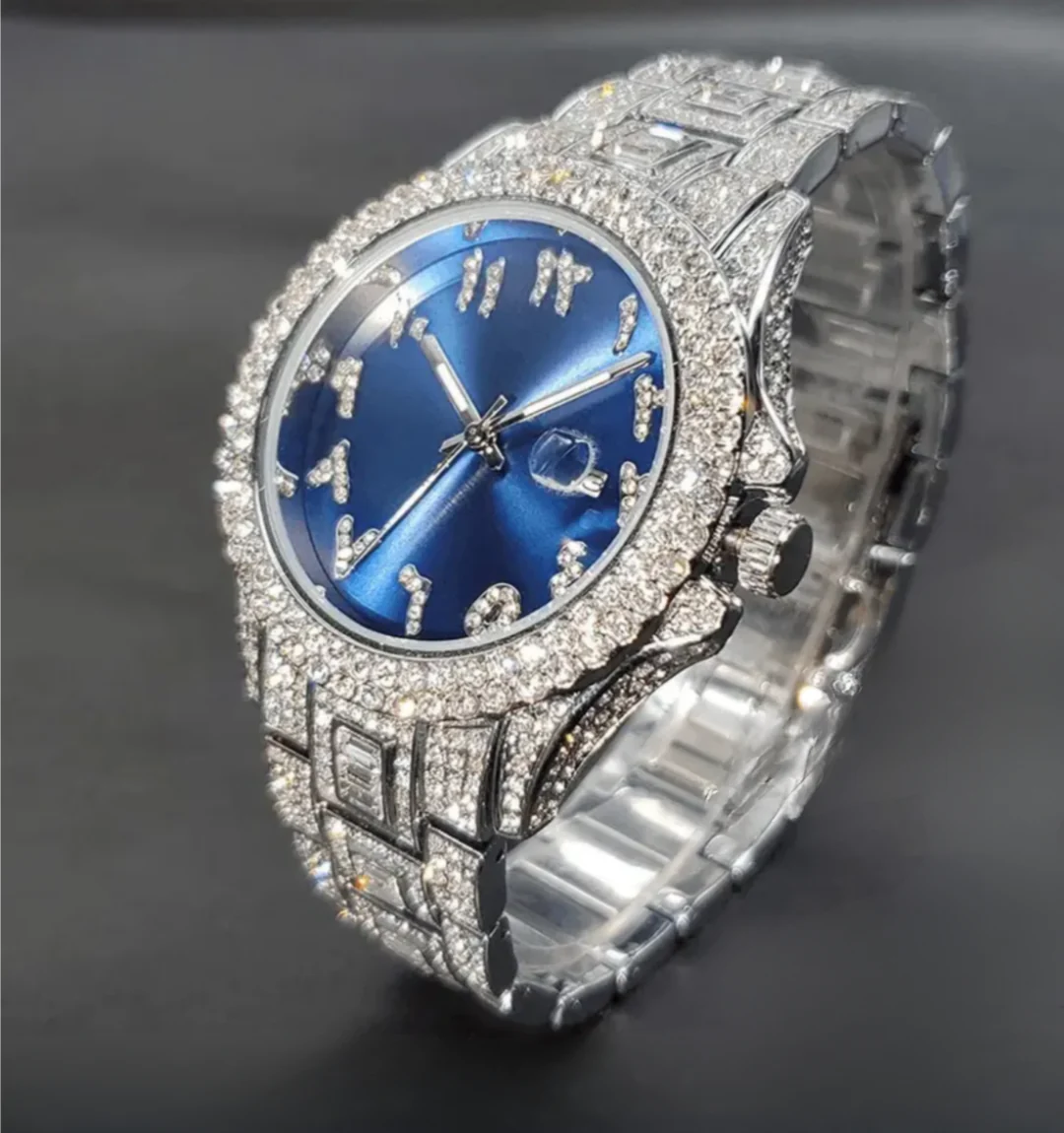 Presidential Arabic Dial Iced Out Watch - Image 3