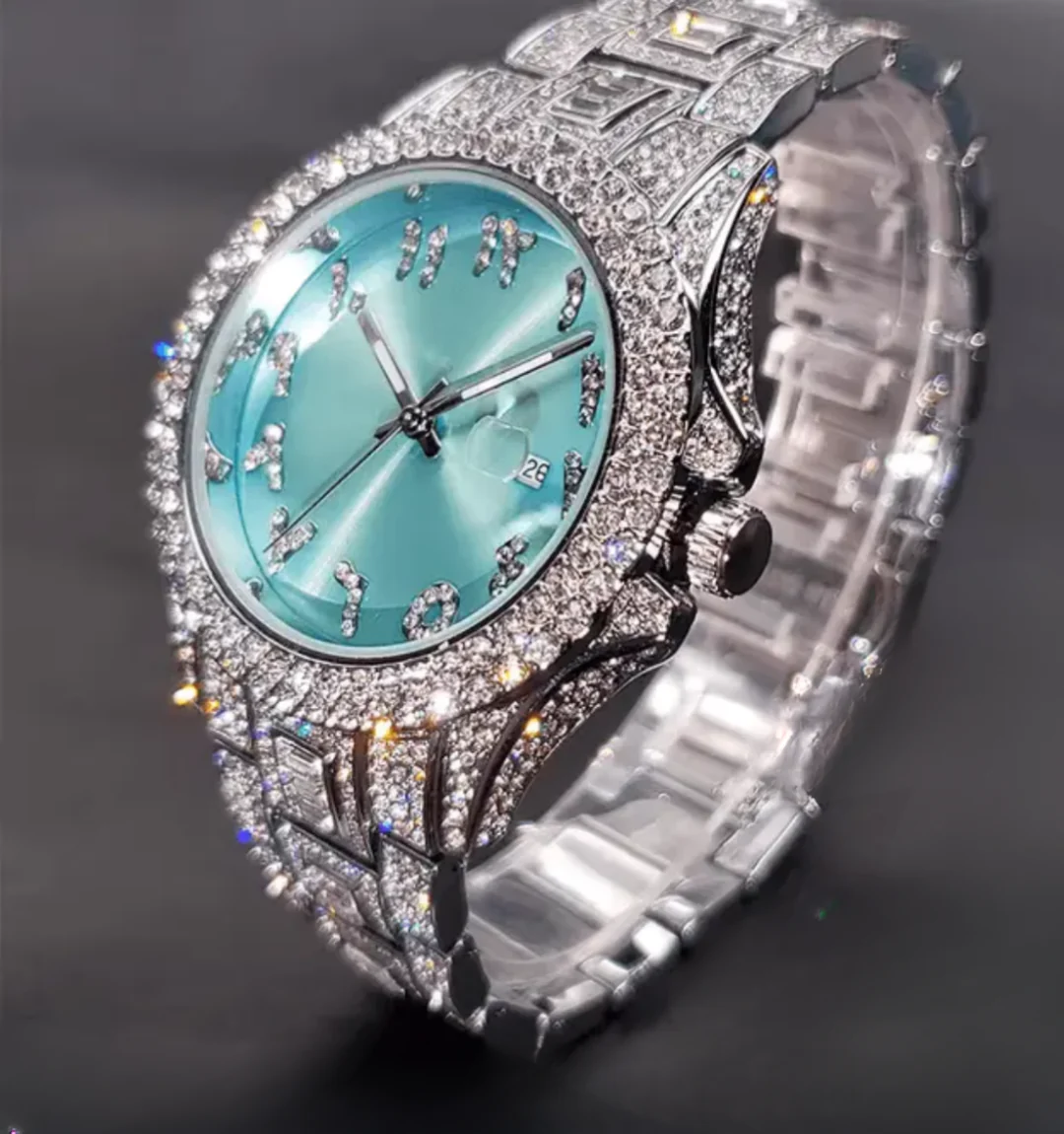 Presidential Arabic Dial Iced Out Watch - Image 4