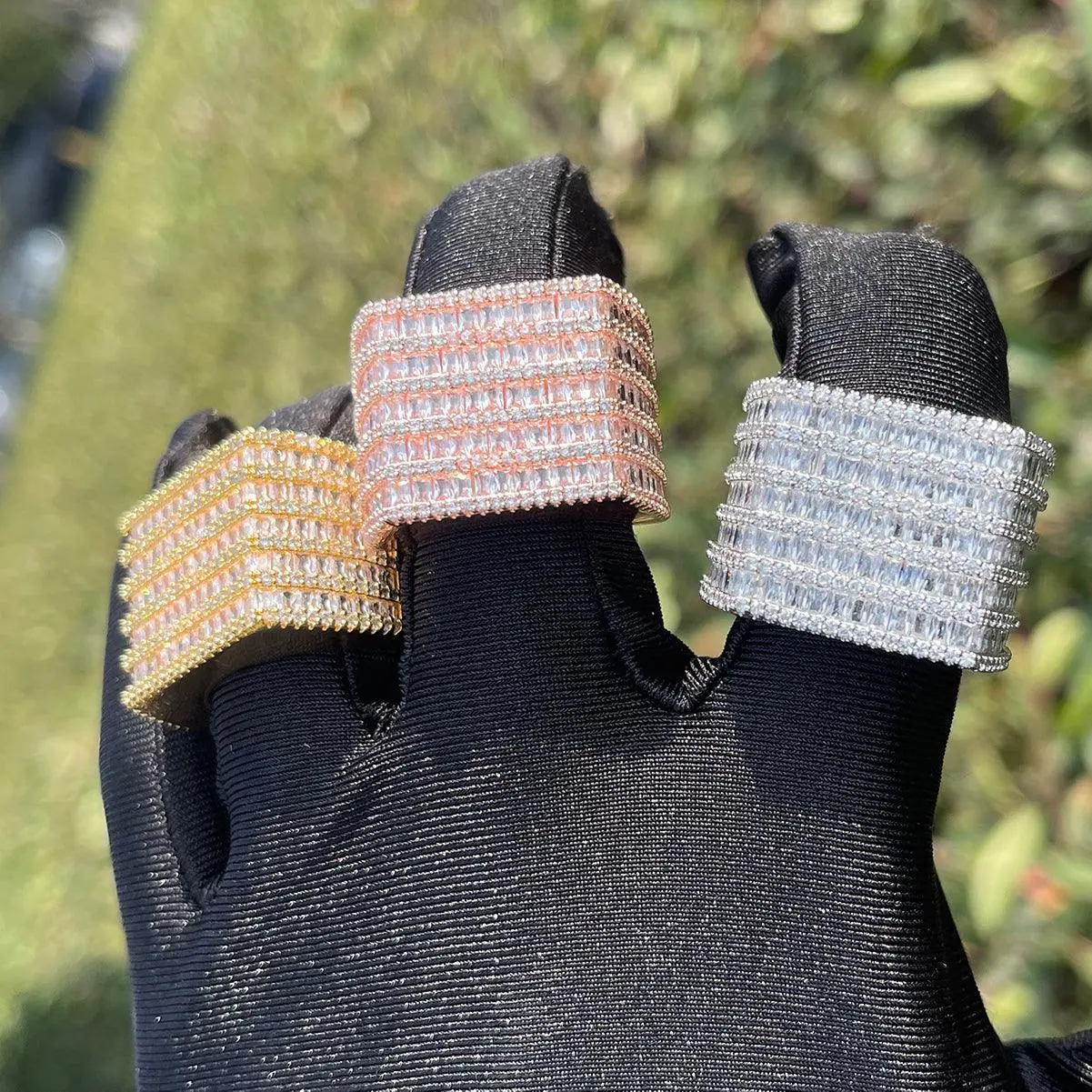 Diamond Rows Iced Out Ring - Image 3